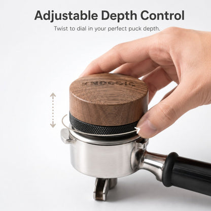 Adjustable Espresso Distribution Tool – Walnut – 51/54/58mm
