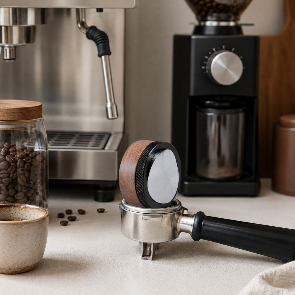 Adjustable Espresso Distribution Tool – Walnut – 51/54/58mm