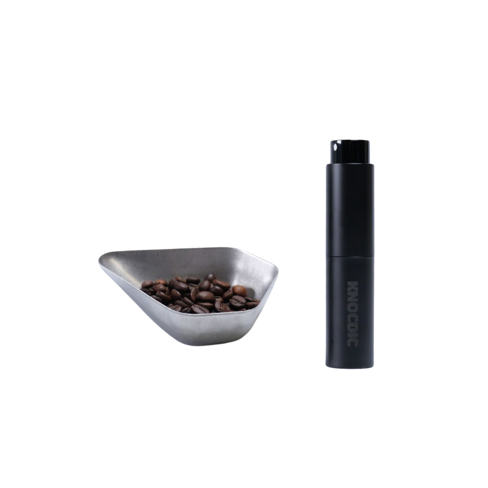 Coffee Bean Dosing Bowl & Spray Bottle Set