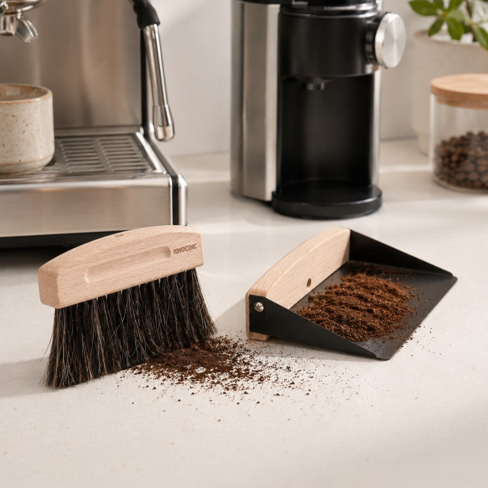 Coffee Counter Cleaning Brush & Dustpan Set