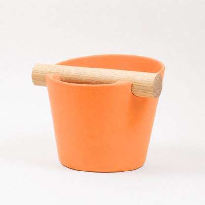 Nordic Espresso Knock Box with Oak Bar